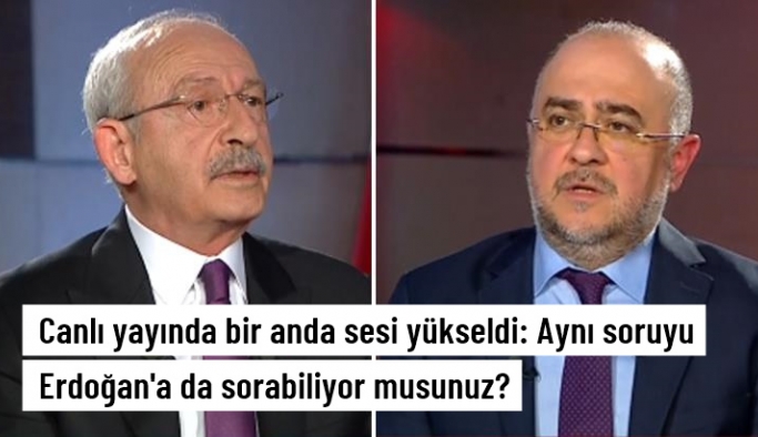 Kılıçdaroğlu'nun canlı yayında bir anda sesi yükseldi: Aynı soruyu Erdoğan'a da sorabiliyor musunuz?