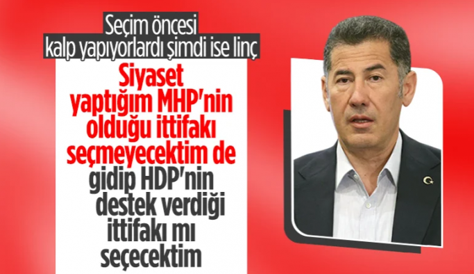 Sinan Oğan: HDP'nin destek verdiği ittifakı mı seçecektik