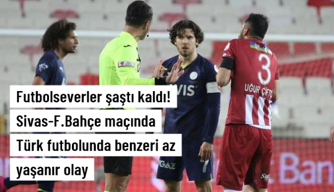 Sivasspor-Fenerbahçe maçında Türk futbolunda benzeri az yaşanır olay! Faul detayına herkes şaştı kaldı