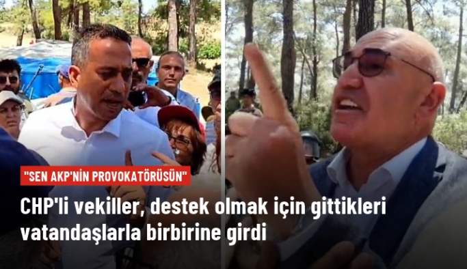 CHP'li Tanal ve Başarır, Akbelen'de çevrecilerle tartıştı: Sen AKP'nin provokatörüsün