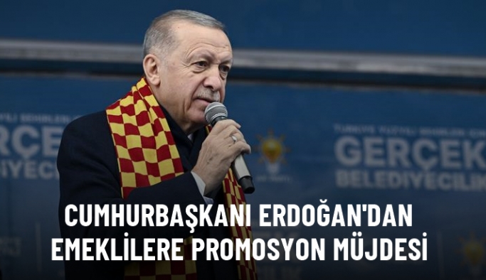 Cumhurbaşkanı Erdoğan: emeklilere 8-12 bin lira arasında promosyon Müjdesini kayseride verdi