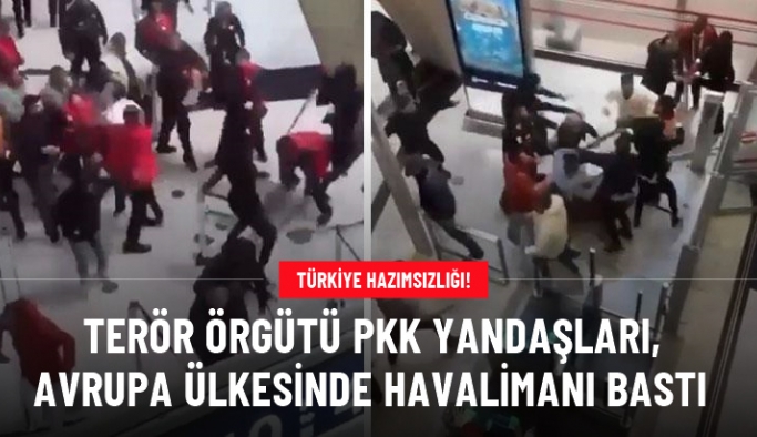 Teröristin Türkiye'ye iadesini engellemeye çalışan PKK yandaşları, Fransa'da havalimanı bastı