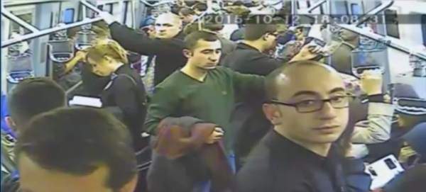 Ankara metrosundaki bomba paniği güvenlik kamerasında