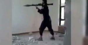 IŞİD militanı kendisinin saklandığı binayı roketle vurdu