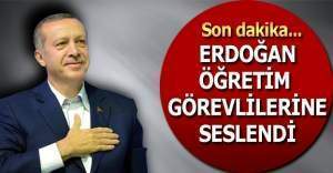 Cumhurbaşkanı Erdoğan'dan öğretim görevlilerine çağrı: Gelin imam hatiplere müdür olun!