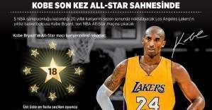 Los Angeles Lakers'ın yıldız oyuncusu Kobe Bryant son kez NBA ALL-Star'da forma giyecek