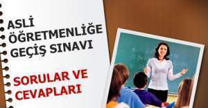 Asli Öğretmenliğe Geçiş Sınavı soruları yayınlandı 2016 Aday Öğretmen Sınavı sorular ve cevapları MEB.GOV.TR
