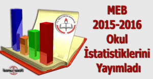 MEB 2015-2016 okul istatistiklerini yayımladı