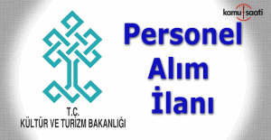 Kültür Ve Turizm Bakanlığı 400 Sözleşmeli Personel Alım ilanı