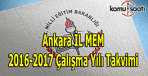 Ankara Eğitim Öğretim Yılı Çalışma Takvimi açıklandı 2016-2017