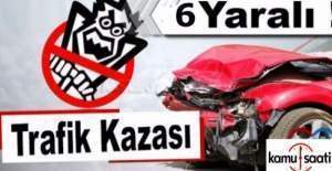Bursa'da 2 otomobil kafa kafaya çarpıştı!