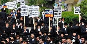 Yahudiler İsrail'i protesto etti