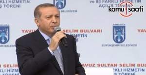 Cumhurbaşkanı Erdoğan, Ankara'daki toplu açılış töreninde konuştu
