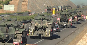 Tanklar ve askerler Silopi'ye doğru yola çıktı