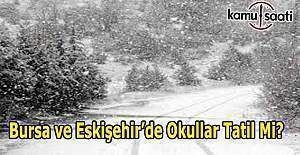 Bursa ve Eskişehir'de  okullar tatil mi? 30 Aralık 2016 valilik kar tatili açıklaması