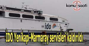 İDO Yenikapı-Marmaray servisleri kaldırıldı