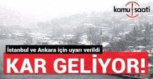 Ankara ve İstanbul'a yeniden kar geliyor