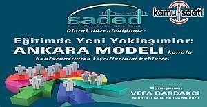 Ankara İl MEM Müdürü Vefa Bardakçı, SADED konferansına katılacak