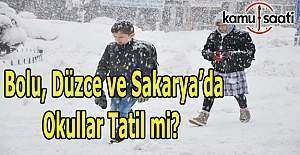 Bolu, Düzce ve Sakarya'da okullar tatil mi? 11 Ocak 2017 Perşembe