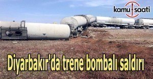 Diyarbakır'da trene bombalı saldırı