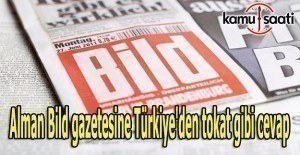 Alman Bild gazetesine Türkiye'den tokat gibi cevap