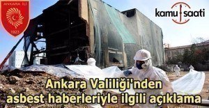 Ankara Valiliği'nden asbest haberleriyle ilgili açıklama