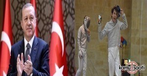 Erdoğan'dan Milli eskrimci Acar'a tebrik