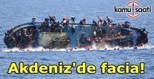 Akdeniz'de 97 göçmeni taşıyan tekne battı