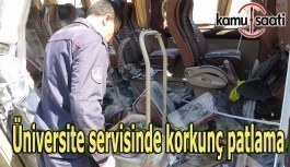 İstanbul'da servis aracında patlama: 7 öğrenci yaralı