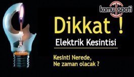 İstanbul'un 9 ilçesinde elektrik kesintisi- 23 Nisan 2017 Pazar