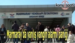 Marmaray'da yanlış yangın alarmı paniğe neden oldu