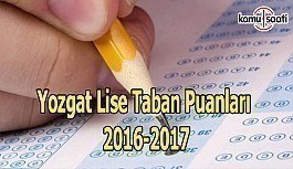 Yozgat Lise Taban Puanları 2016-2017