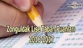 Zonguldak Lise Taban Puanları 2016-2017