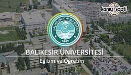 Balıkesir Üniversitesi Ön Lisans ve Lisans Eğitim-Öğretim ve Sınav Yönetmeliği