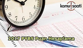 2017 PYBS Puan Hesaplama Nasıl yapılır?