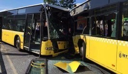 İstanbul'da metrobüsler çapıştı: Yaralılar var