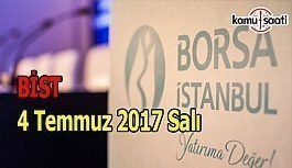 Borsa İstanbul BİST - 4 Temmuz 2017 Salı