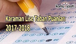 TEOG Karaman Lise Taban Puanları 2017-2018
