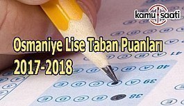 TEOG Osmaniye Lise Taban Puanları 2017-2018