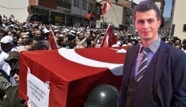 PKK'nın katlettiği şehit öğretmen son yolculuğa uğurlandı