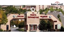 Trakya Üniversitesi Diş Hekimliği Fakültesi Eğitim-Öğretim ve Sınav Yönetmeliğinde Değişiklik Yapıldı
