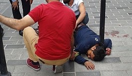 Taksim'de tinerci dehşeti, kızının gözü önünde öldürüldü