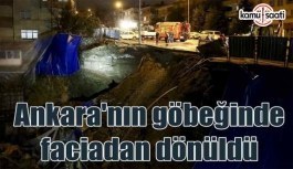 Ankara'da toprak kayması korkuttu