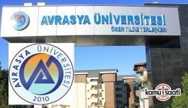 Avrasya Üniversitesi Lisansüstü Eğitim-Öğretim ve Sınav Yönetmeliğinde Değişiklik Yapıldı - 8 Ocak 2018 Pazartesi