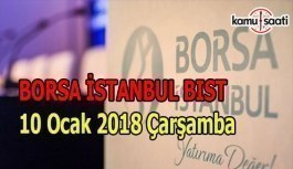 Borsa İstanbul BİST - 10 Ocak 2018 Çarşamba