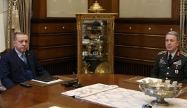 Cumhurbaşkanı Erdoğan, Hulusi Akar ile görüştü