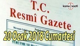 TC Resmi Gazete - 20 Ocak 2018 Cumartesi