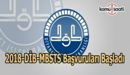 2018-DİB-MBSTS başvuruları alınacak