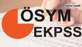 2018 EKPSS başvuruları başladı