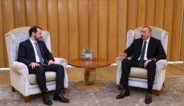 Bakan Berat Albayrak ve Cumhurbaşkanı  Aliyev görüşmesi